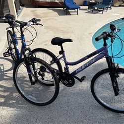 Huffy mountain bicycle w/rack set