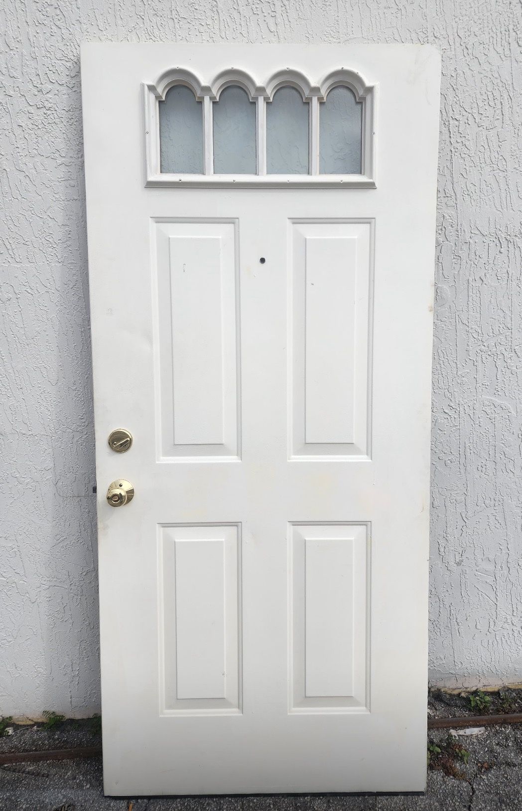 EXTERIOR METAL DOOR 36X791/4  WITH KEYS,FRAME NOT INCLUDED * PUERTA EXTERIOR DE METAL 36X791/4  SIN MARCO 