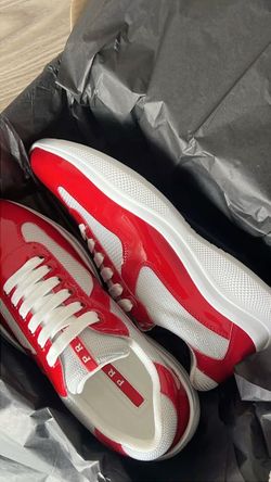 Prada America's Cup Sneakers Red size 9.5