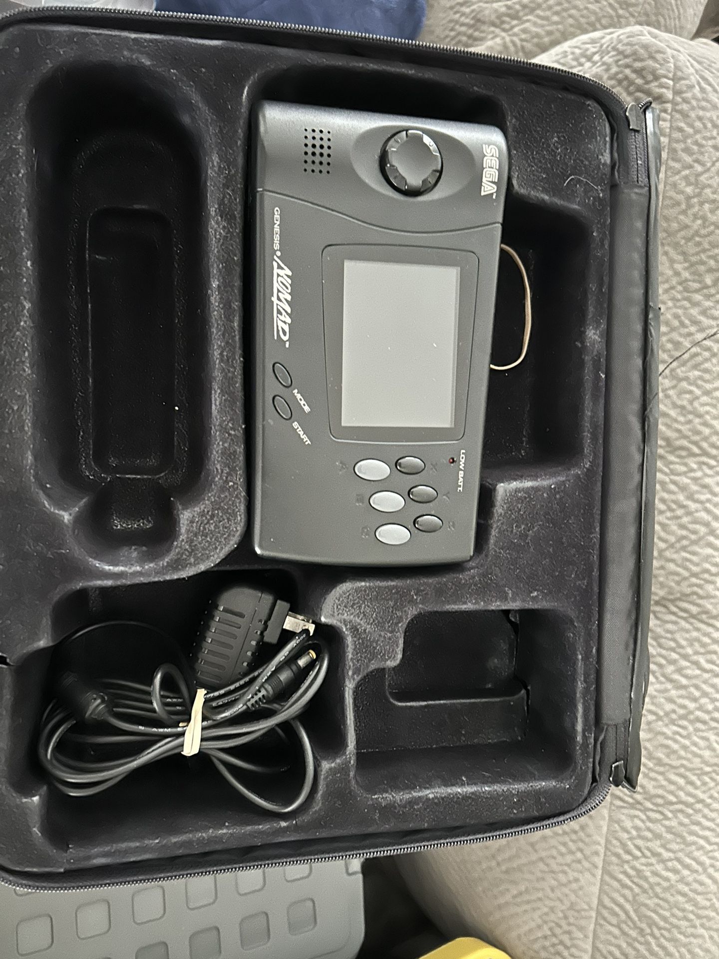 SEGA NOMAD WITH UPGRADED LCD WITH CASE