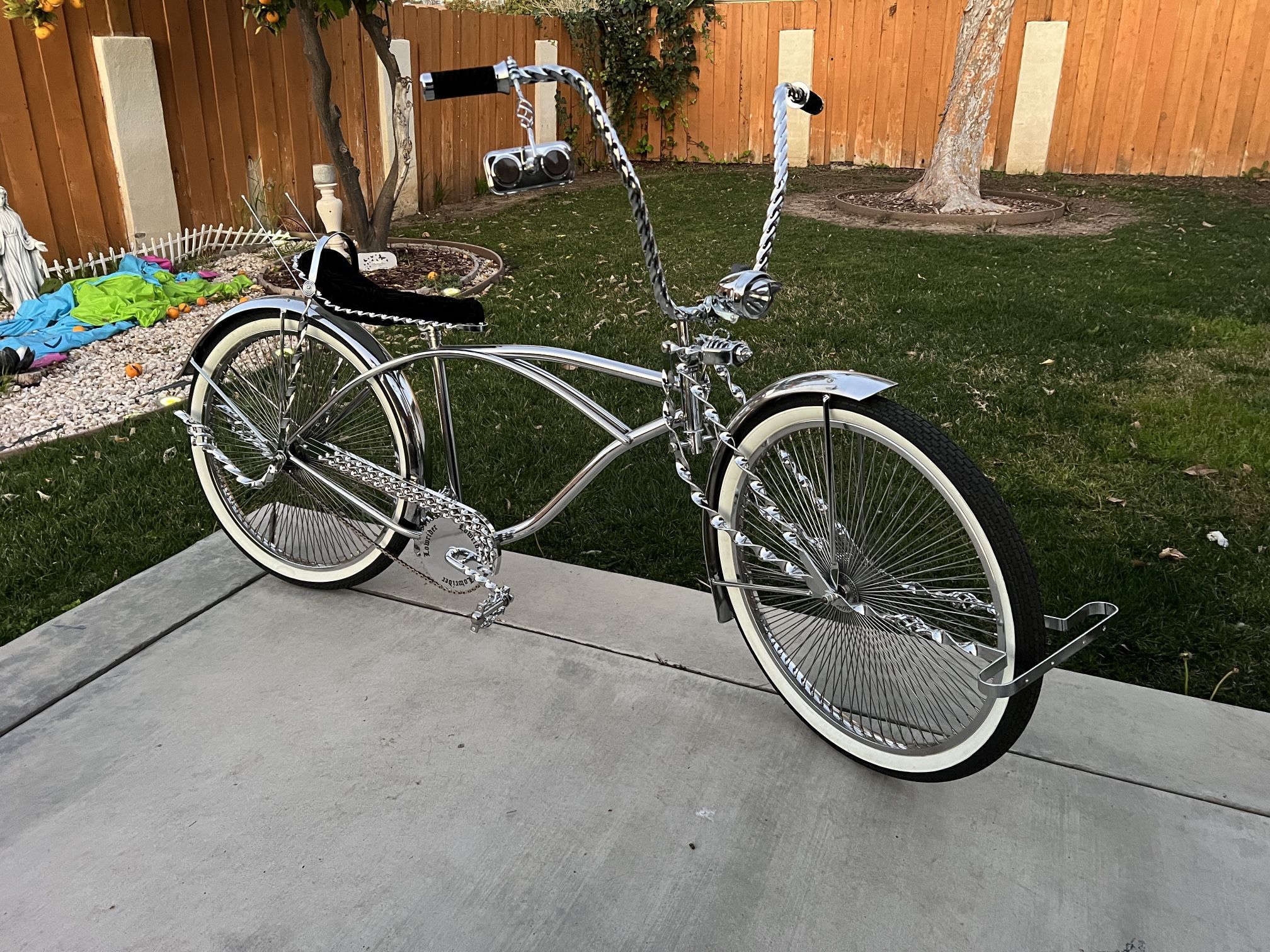 26 Inch All Chrome Lowrider Bike