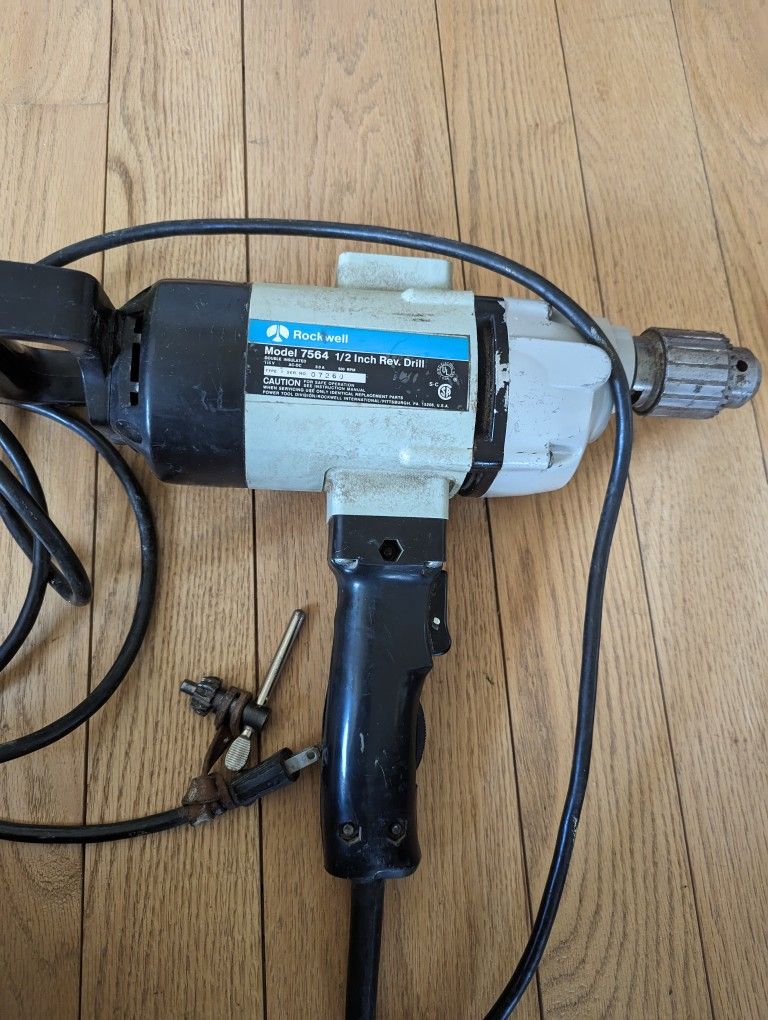 Rockwell 7564  ( 1/2 Inch Rev.Drill 115V AC 8.0A.  500 RPM 