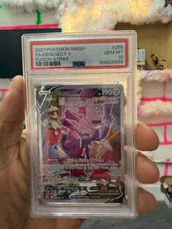 PSA 10 Genesect V Full Art Fusion Strike #255