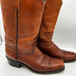 Vintage Dingo Square Toe Boots Men’s 10 1/2 M Leather Western Riding Work
