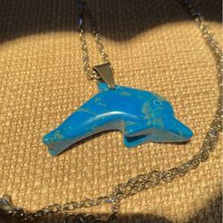 Howlite Dolphin Necklace