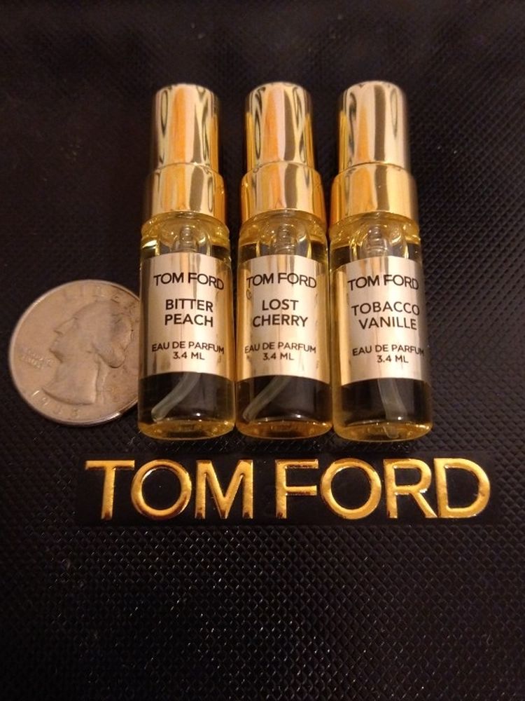 3 Top TOM FORD Perfume Samples Unisex Fragrances