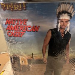 Native American Chief/Adult Size X-Large/Brand New