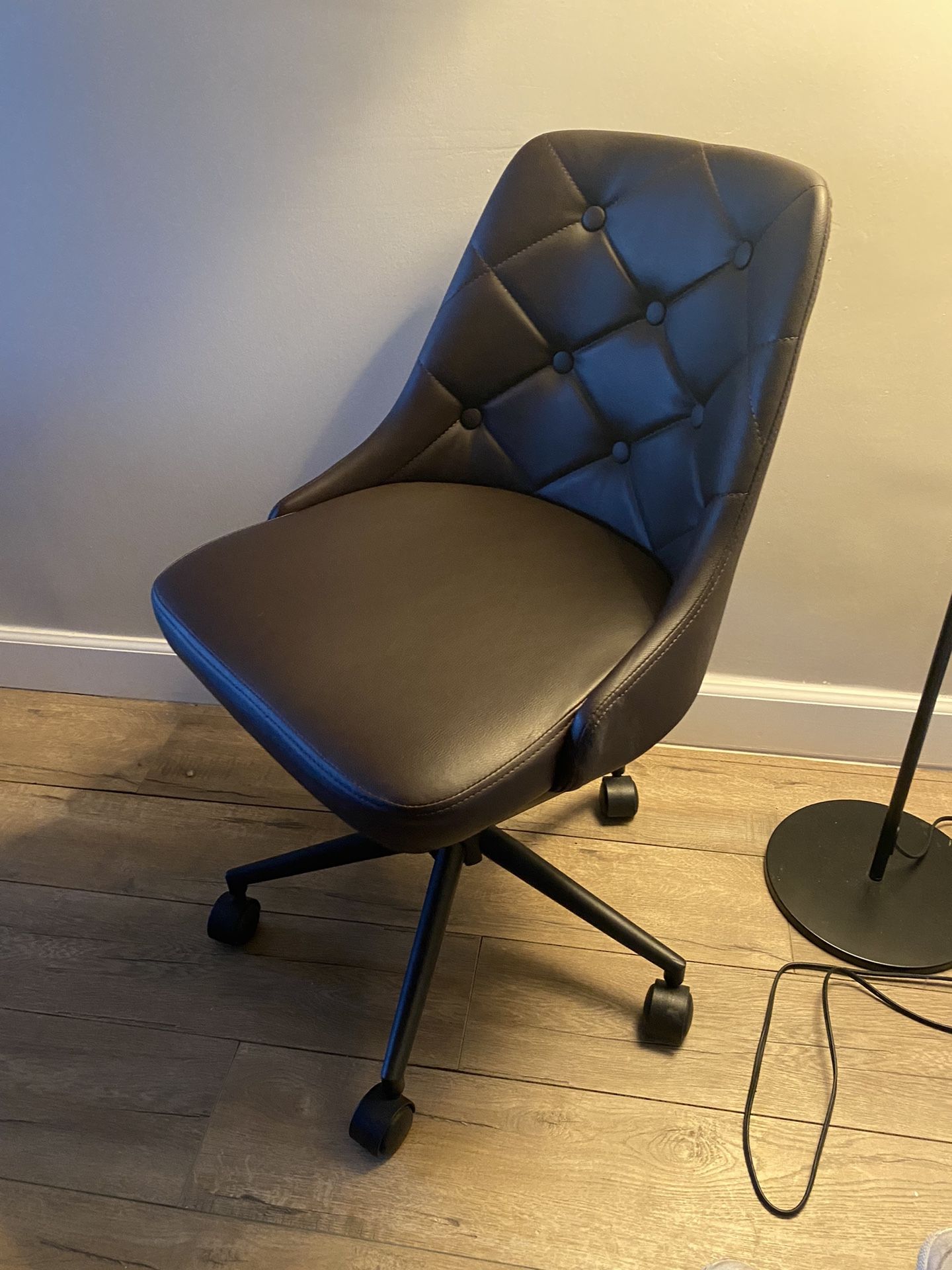 IKEA Leather Swivel Chair