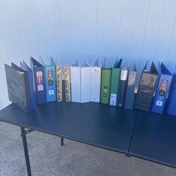 About 40 Binders Different Sizes And Coulours