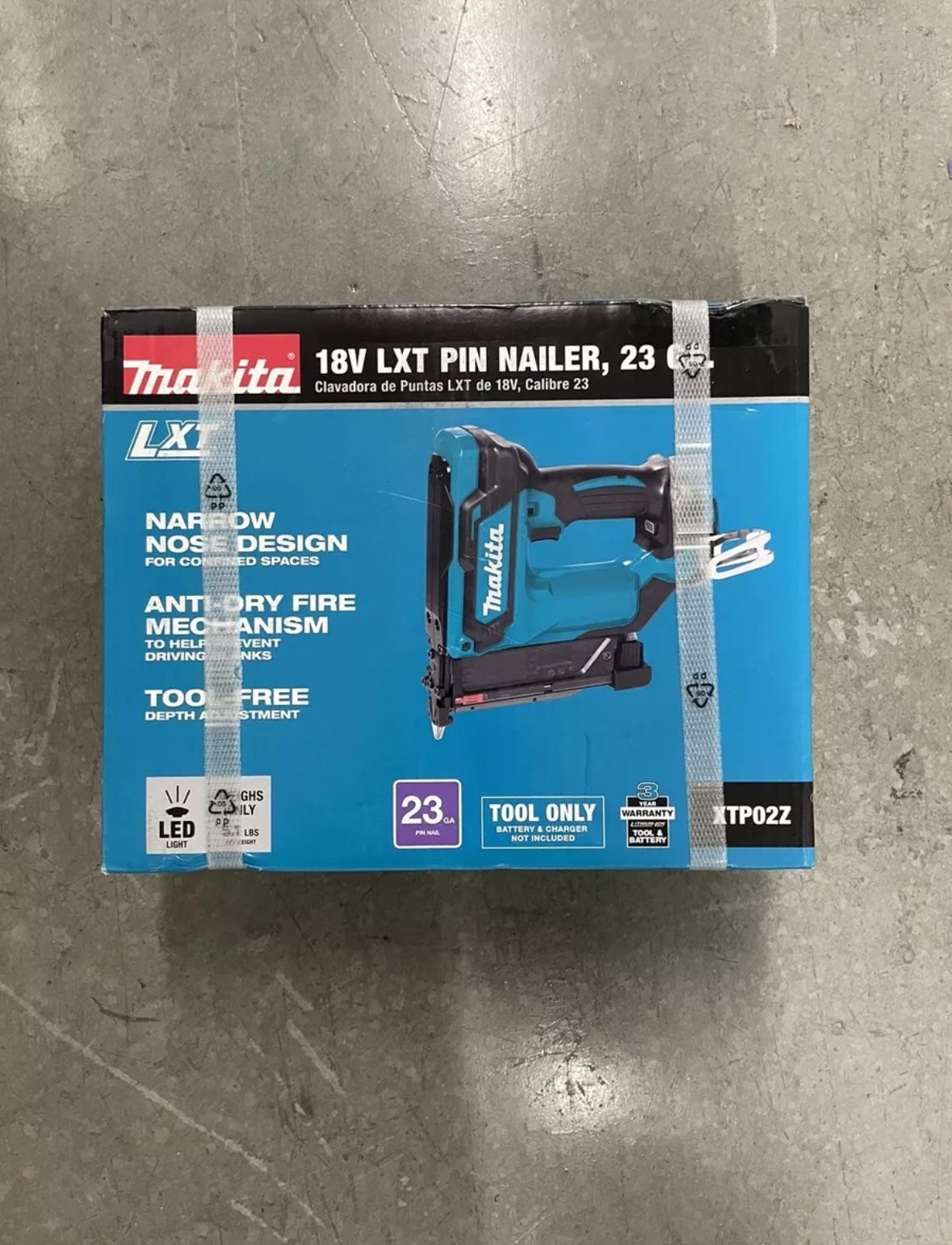 Makita 18V LXT Lithium-Ion 23-Gauge Cordless Pin Nailer (Tool-Only)