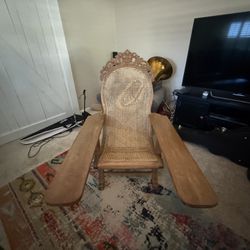 Vintage Ornate Plantation Chair 