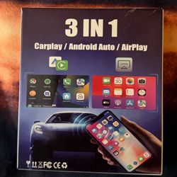 3 IN 1 Carplay For Apple and Android Auto Airplay