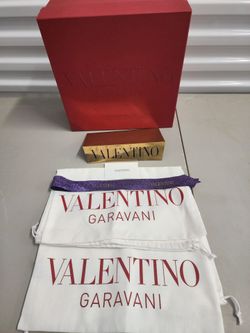 Valentino shoe box with dust covers