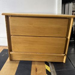 2-Drawer Wood Dresser 