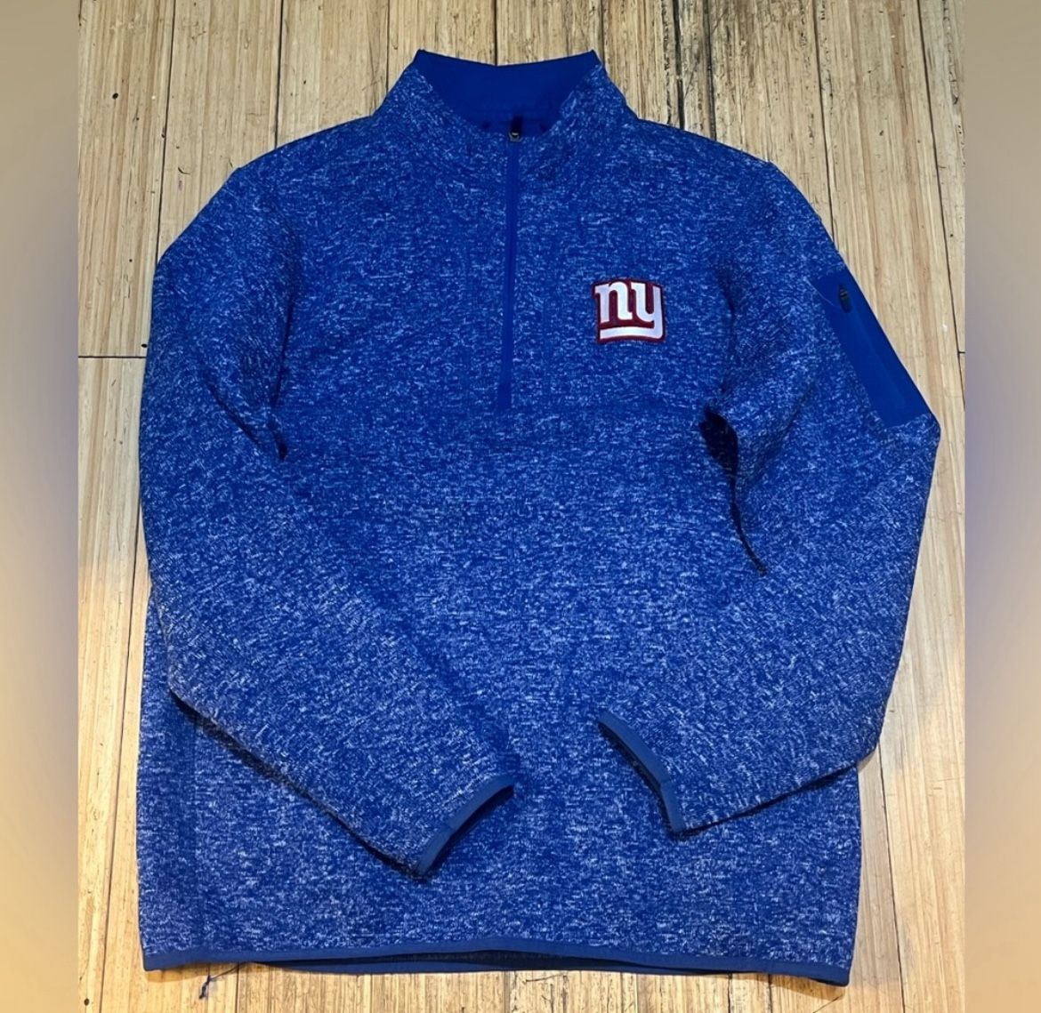 Men’s Antigua New York Giants Half Zip Pullover Sz Large