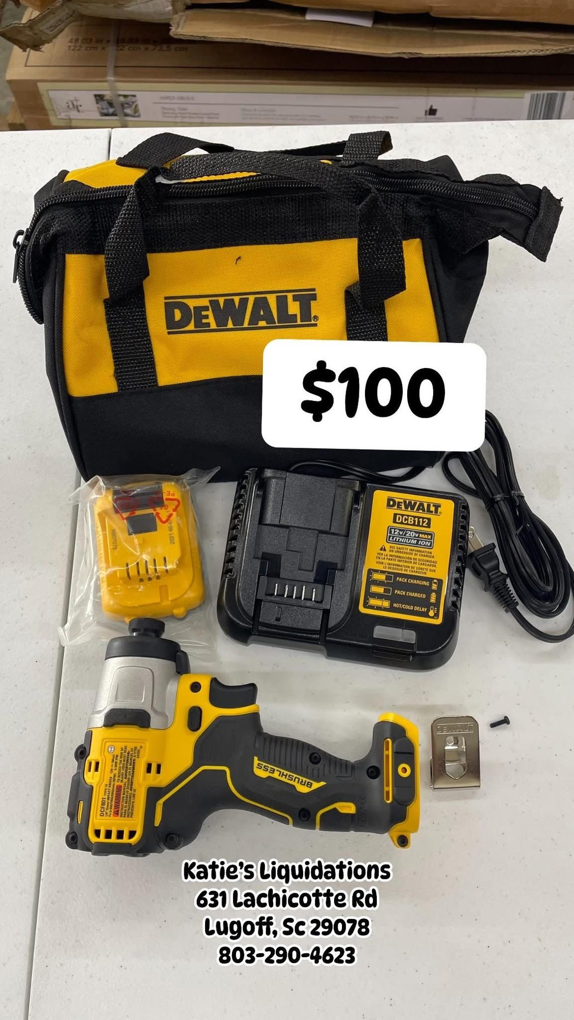  DEWALT XTREME 12-Volt Max 1/4-in Brushless Cordless Impact Driver ⚡