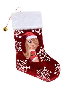 Mariah Carey Caricature Christmas Stocking