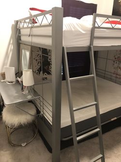 Bunk Bed Full/Full With Futon Mattress Included (regular Mattress not Included)