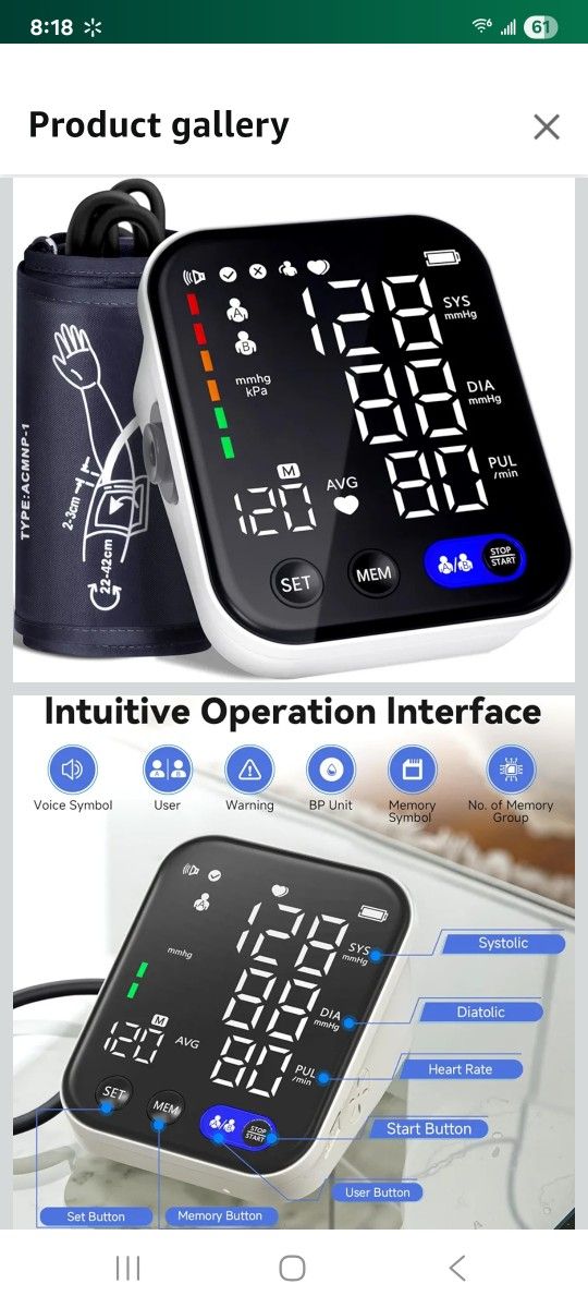(NIB)BLOOD PRESSURE MONITOR 