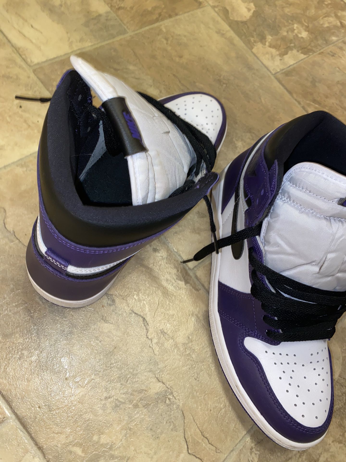 Jordan 1 Court Purple Size 10