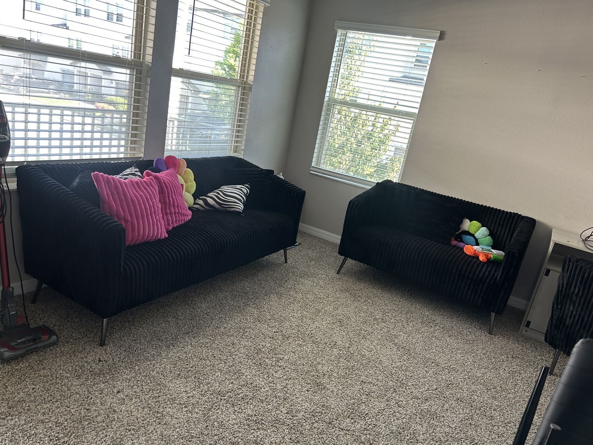 Black 3 Piece Furniture Set