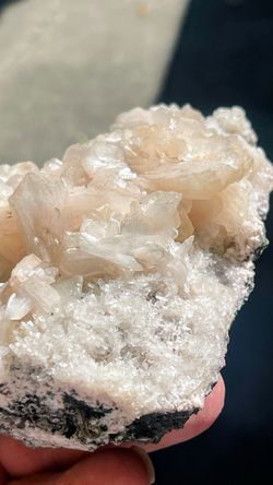 White Stilbite Cluster