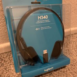 New Logitech H340 USB Computer headset