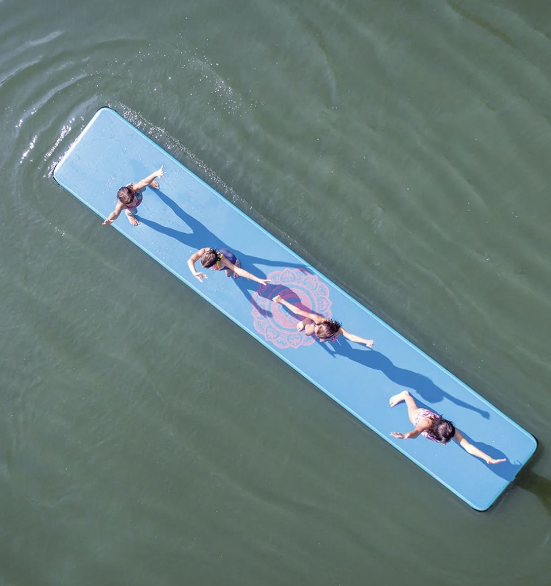 Inflatable Gymnastic Mat Floating Dock Slip Slide Water Fun For Beach Lakes Boats Body Glove 