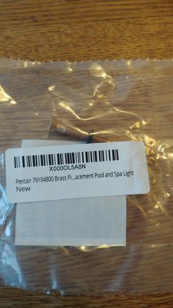 Pentair 79104800 Brass pilot screw with captive gum washer for pool and spa light