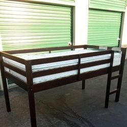 LOW SOFT BED FRAME WITH MATTRESS