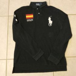 Ralph Lauren Mens Big Pony Polo Spain Longsleeve  Lg