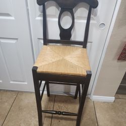 High  3  Wood  Bart Stool  