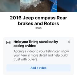 2016 jeep compass rear brakes and rotors
