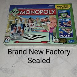 Brand New Factory Sealed My Monopoly Board Game