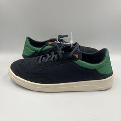 Olukai Punini Sneakers Mens Size 9  Navy & Green  Low Top Lace Up NWT