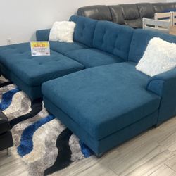 GORGEOUS BLUE BISCAYNE SECTIONAL SOFA SET!$899!*SAME DAY DELIVERY*EASY FINANCE *NO CREDIT NEEDED*HUGE SALE*