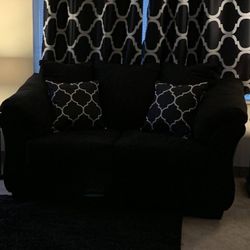 Black Sofa & Love Seat