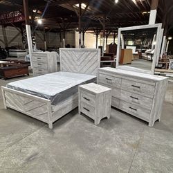 Huge Sale! Brand New Bedroom Set With Free Mattress And Boxspring 