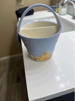 Winnie the Pooh ceramic basket