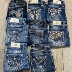Miss Me Jeans 8 Pair Straight Leg 