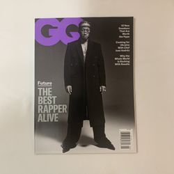 GQ Future “The Best Rapper Alive” Issue May 2022 Magazine Plus Cologne Insert Acqua Di Giorgio Armani