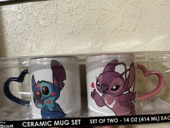 Stitch and Angel mugs