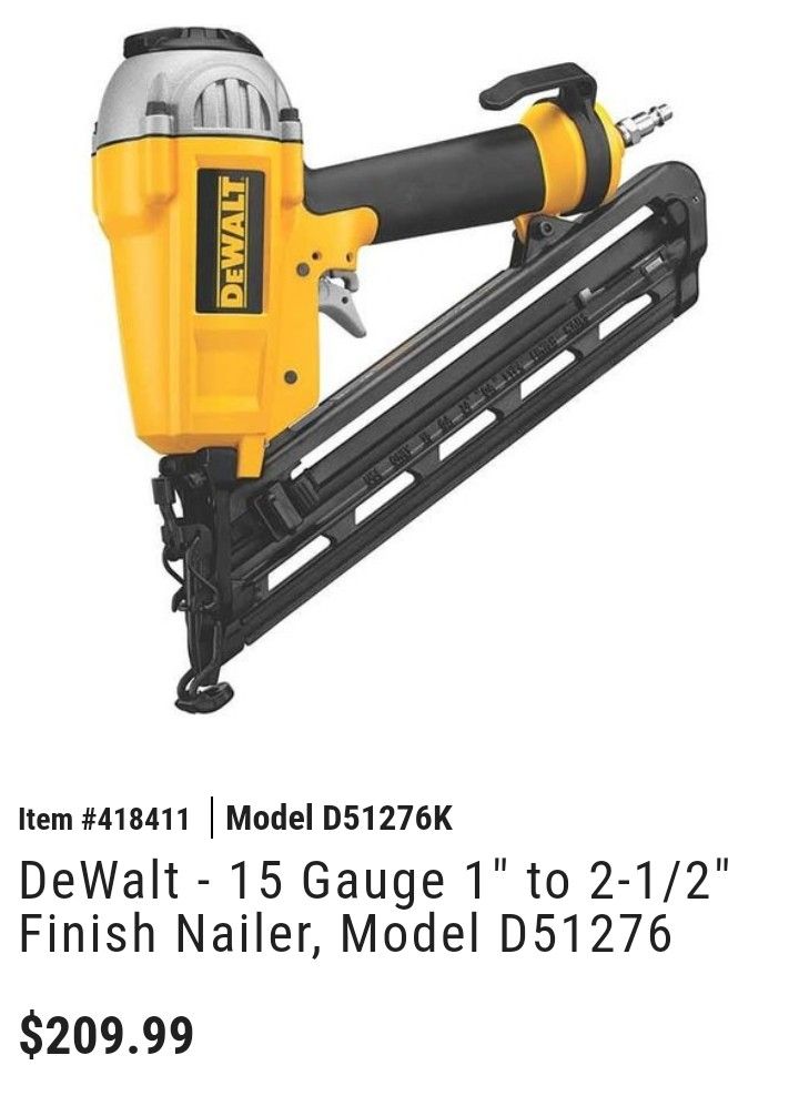 DeWalt 15 Gauge 1