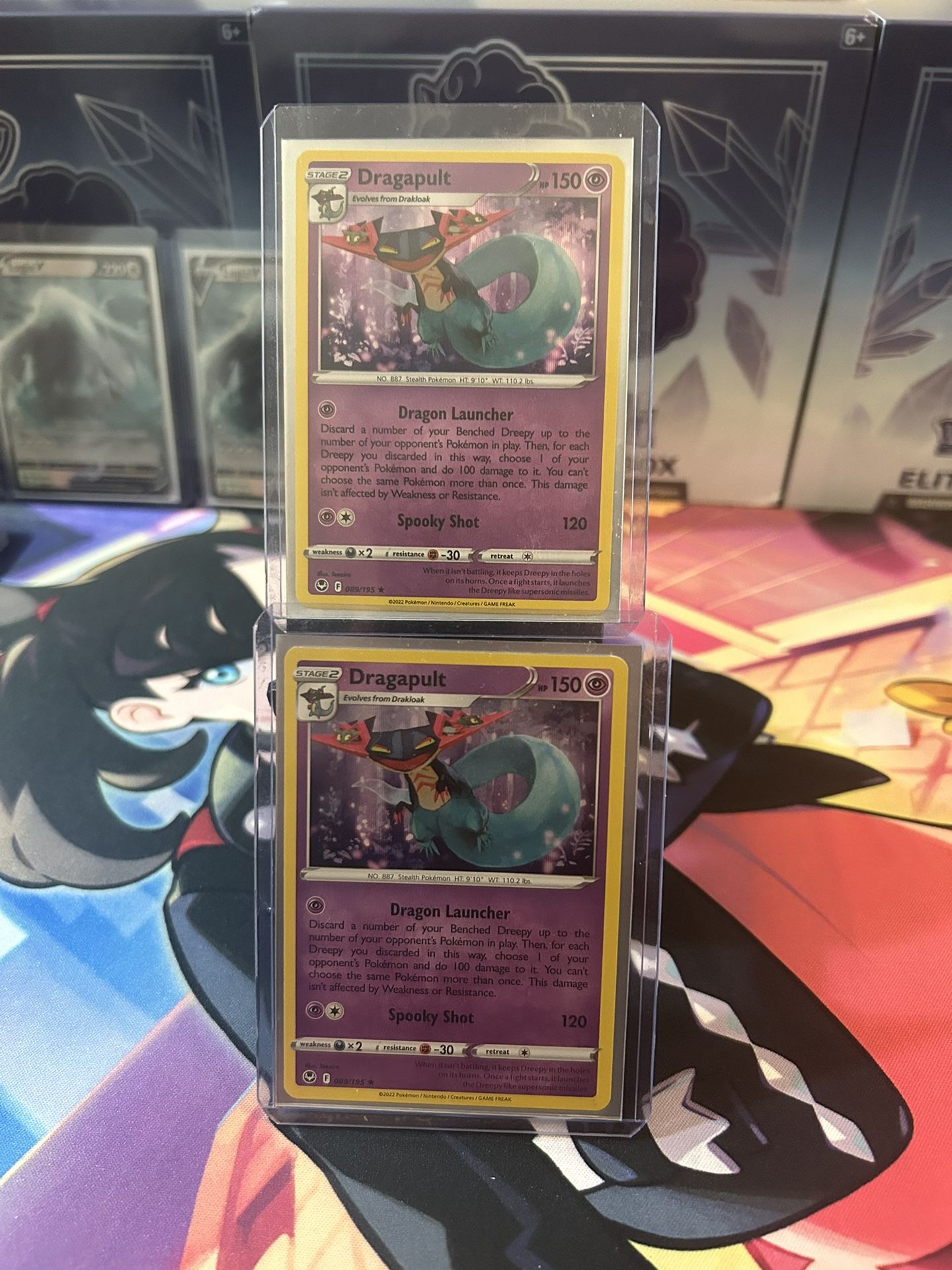 Pokemon Card: Dragapult “Reverse Halo” “Silver Tempest”