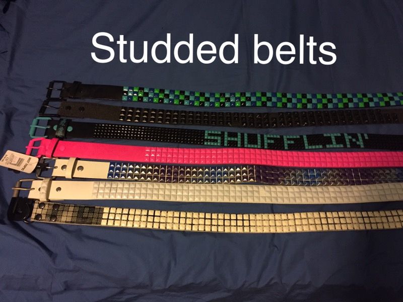Seven studded belts