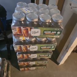 Large Mouth QUART JARS NEW.