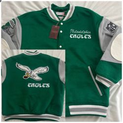 Mitchell & Ness Philadelphia Eagles Princess Diana Varsity Jacket