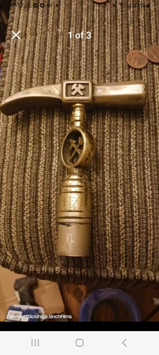 Vintage Cane Topper Solid Brass