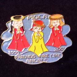2000 VFW Veterans Foreign Wars MOCA Cooties Auxiliary Friends Angels Vintage Collectible Lapel Pin 
