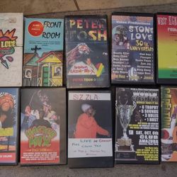 10 Super Rare Reggae (JAMAICAN) VHS Concerts